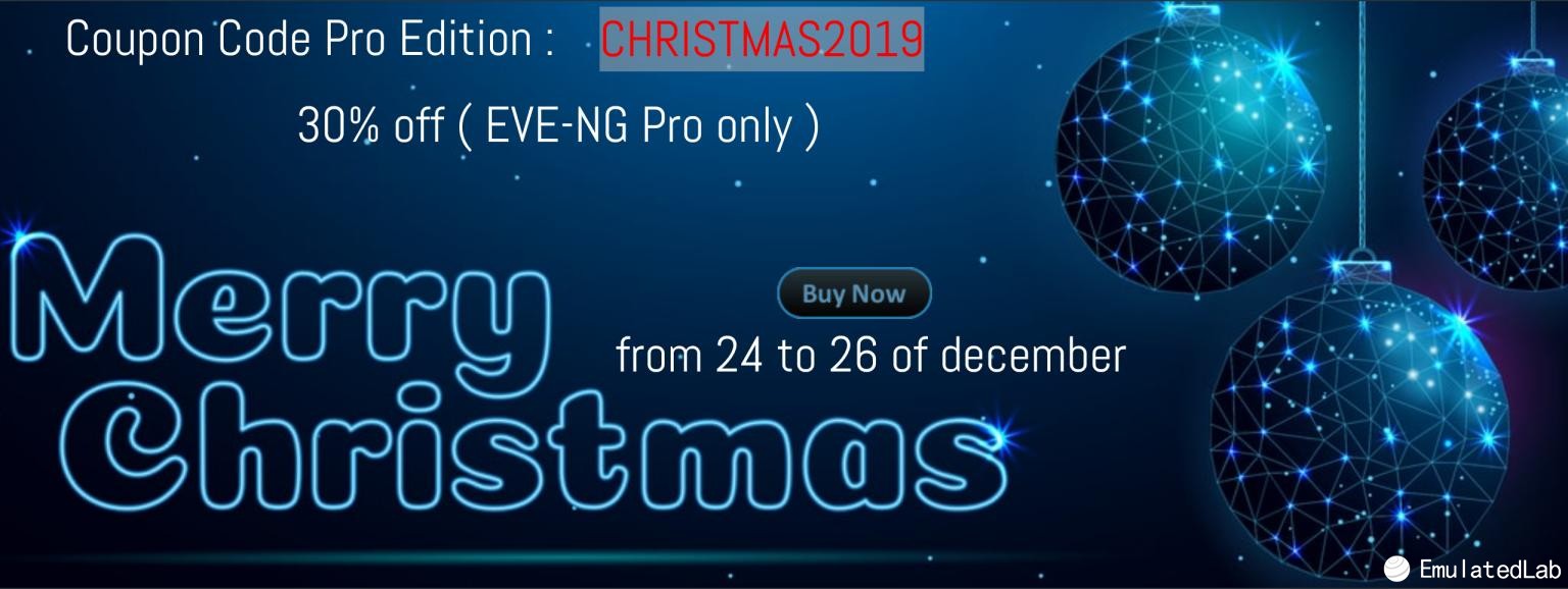 EVE-NG-PRO圣诞促销活动